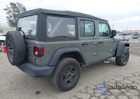 2022 Jeep Wrangler Unlimited Sport 4X4 из США, поврежденный, VIN 1C4HJXDG8NW126143